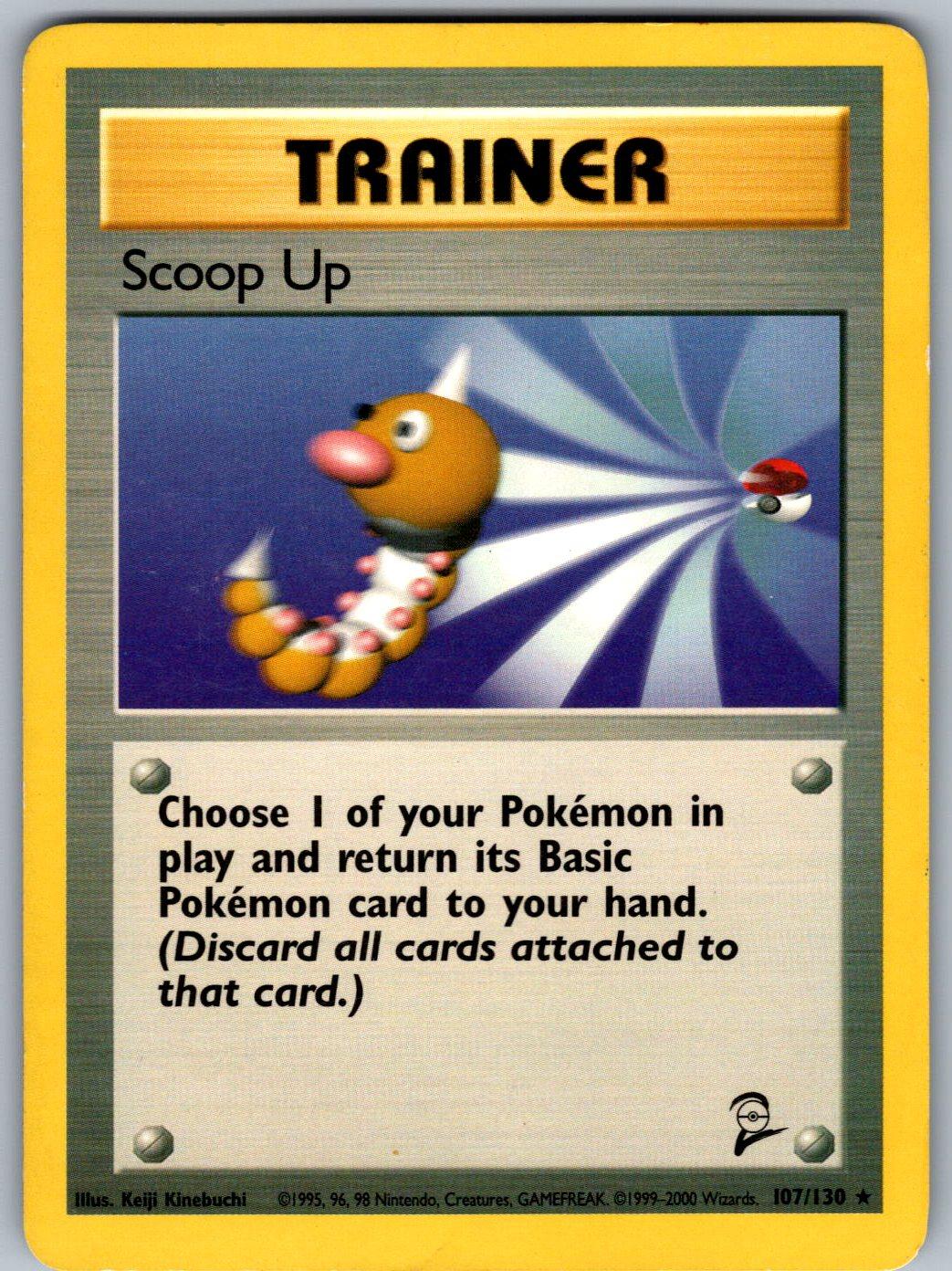Scoop Up 107/130 Base Set 2 Pokemon