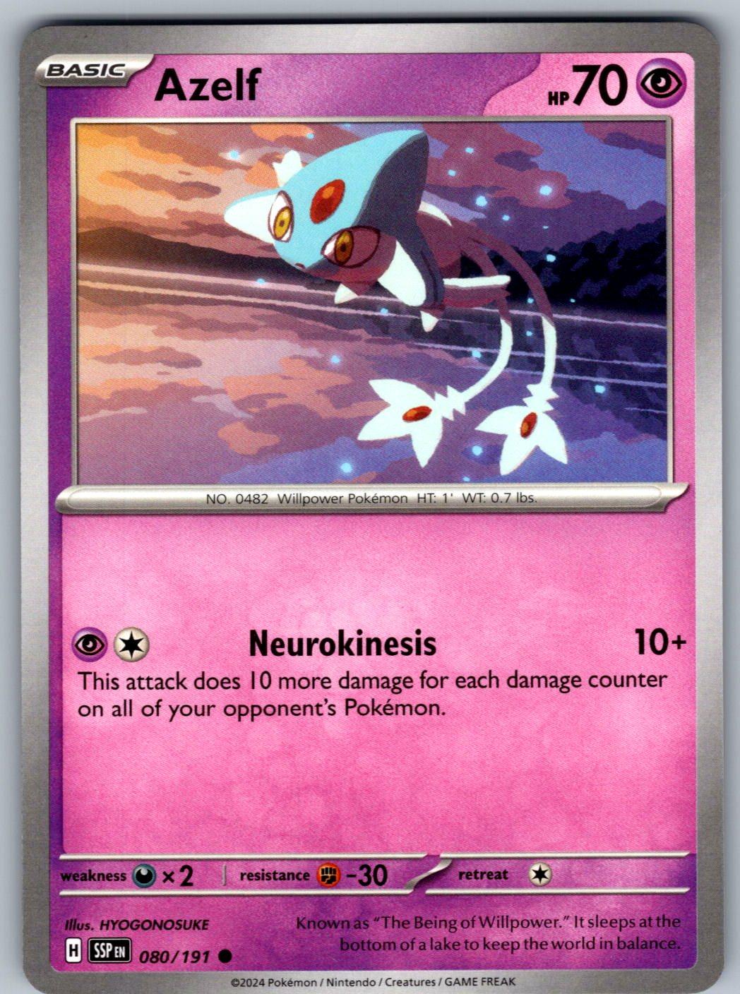 Azelf 080/191 Surging Sparks Pokemon