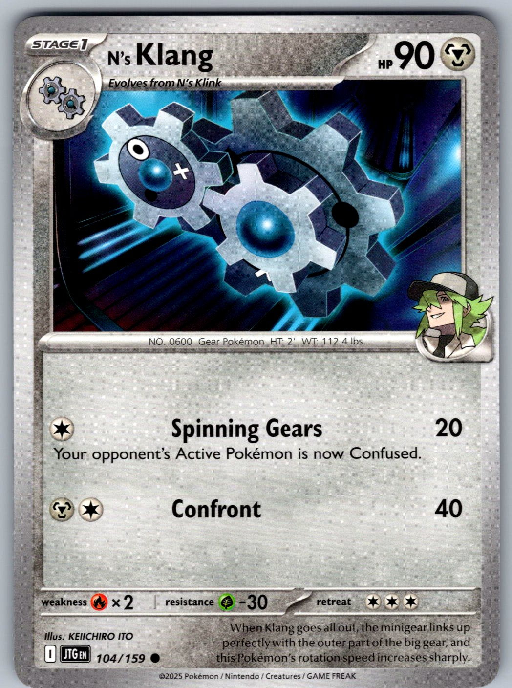 N's Klang 104/159 Journey Together Pokemon