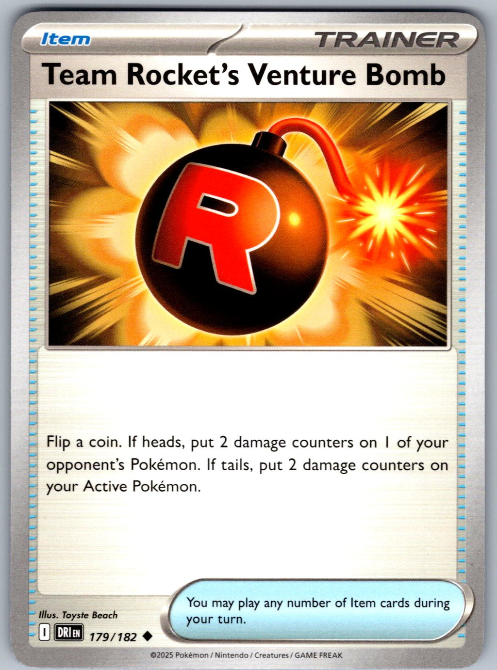 Team Rocket's Venture Bomb 179/182 Destined Rivals Pokemon