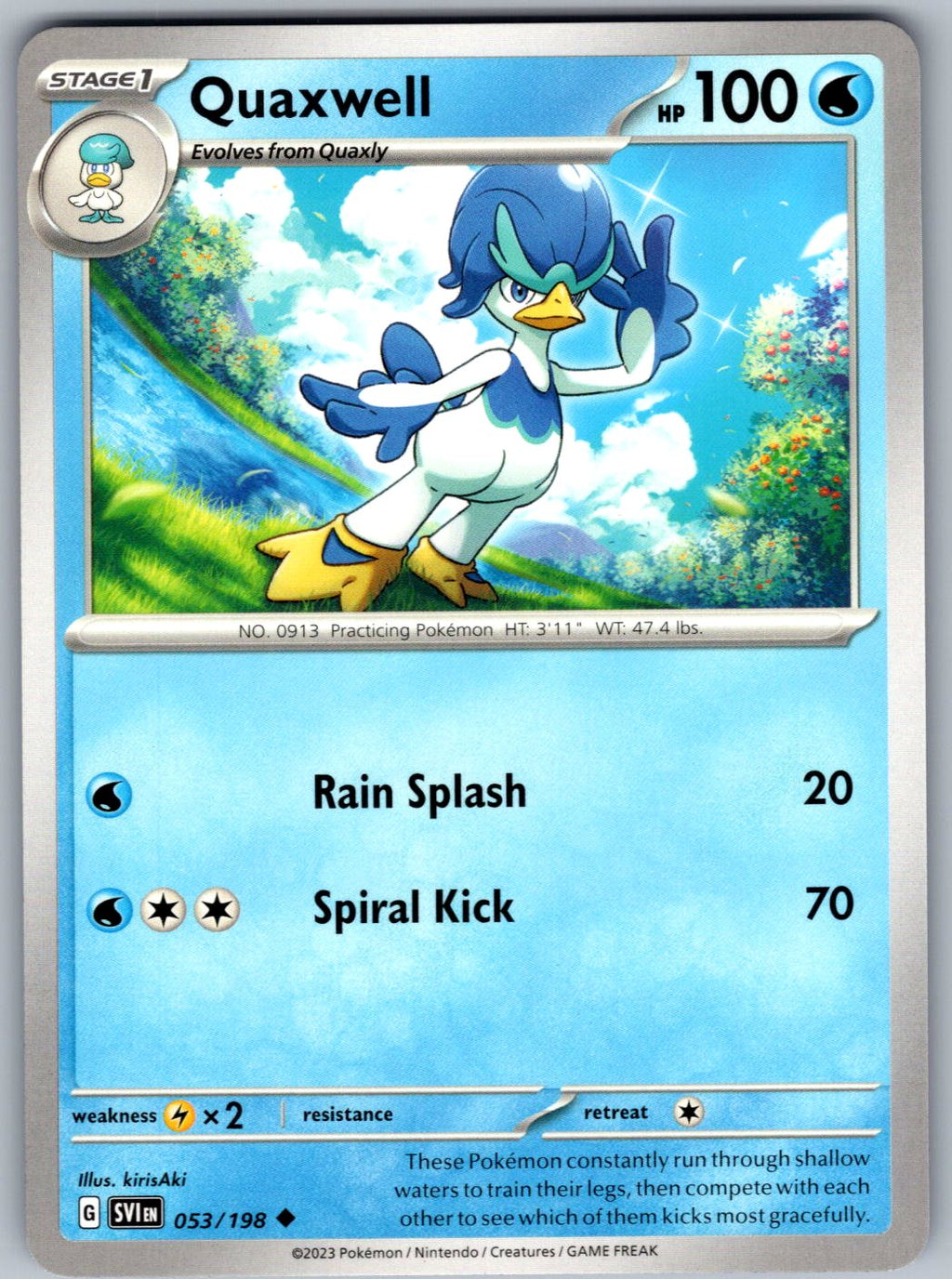 Quaxwell 053/198 Scarlet & Violet Pokemon