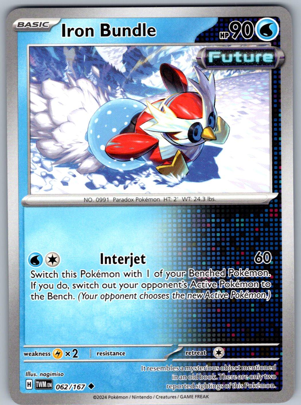 Iron Bundle 062/167 Twilight Masquerade Pokemon