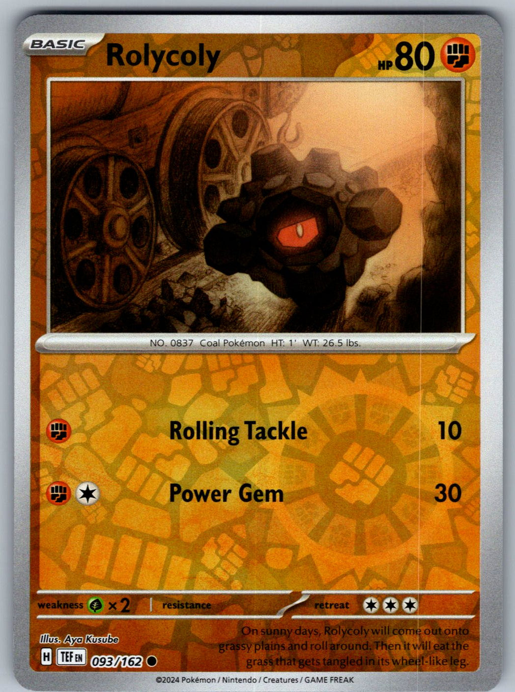 Rolycoly 093/162 Temporal Forces Pokemon