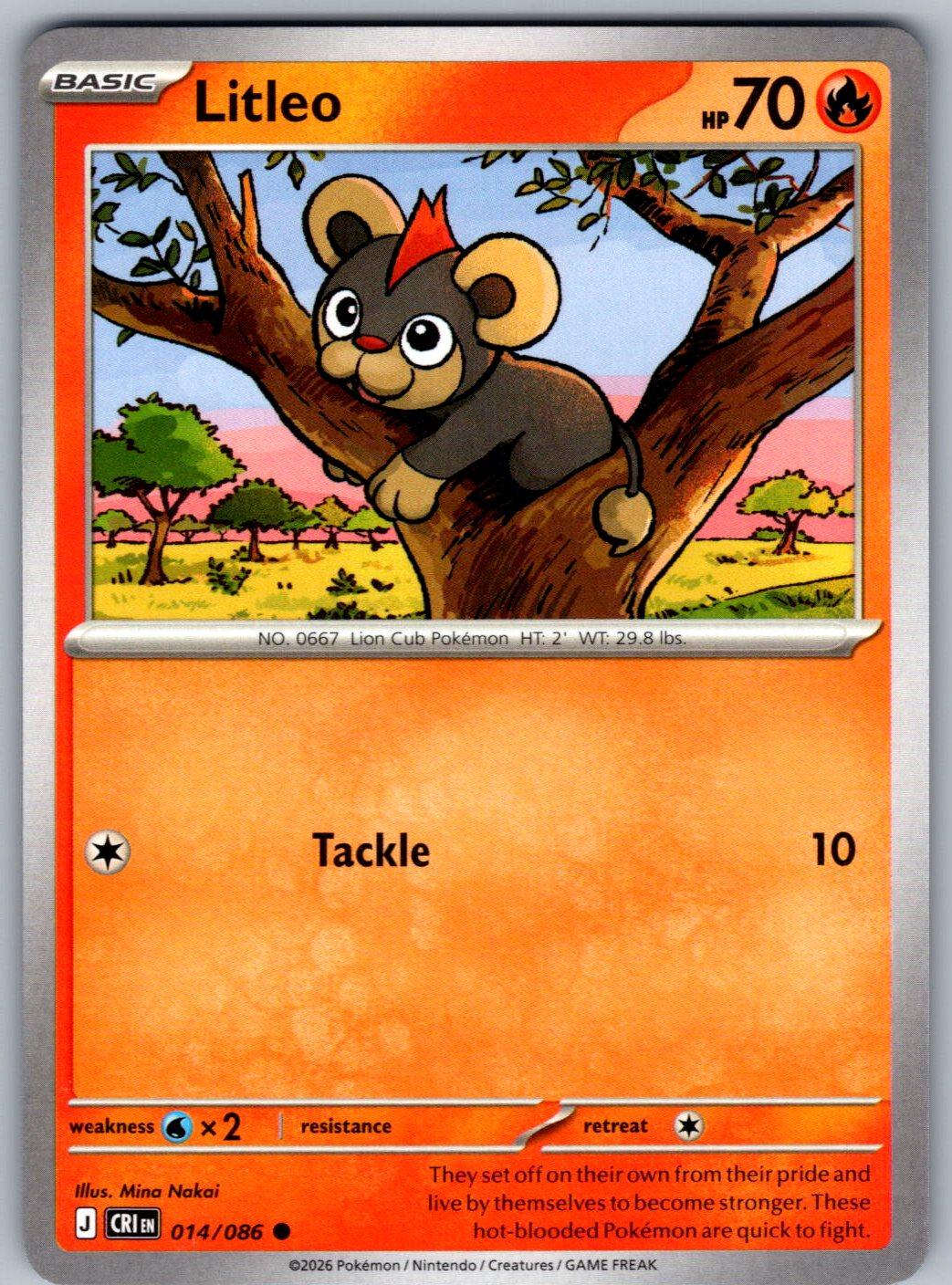 Litleo 014/086 Chaos Rising Pokemon