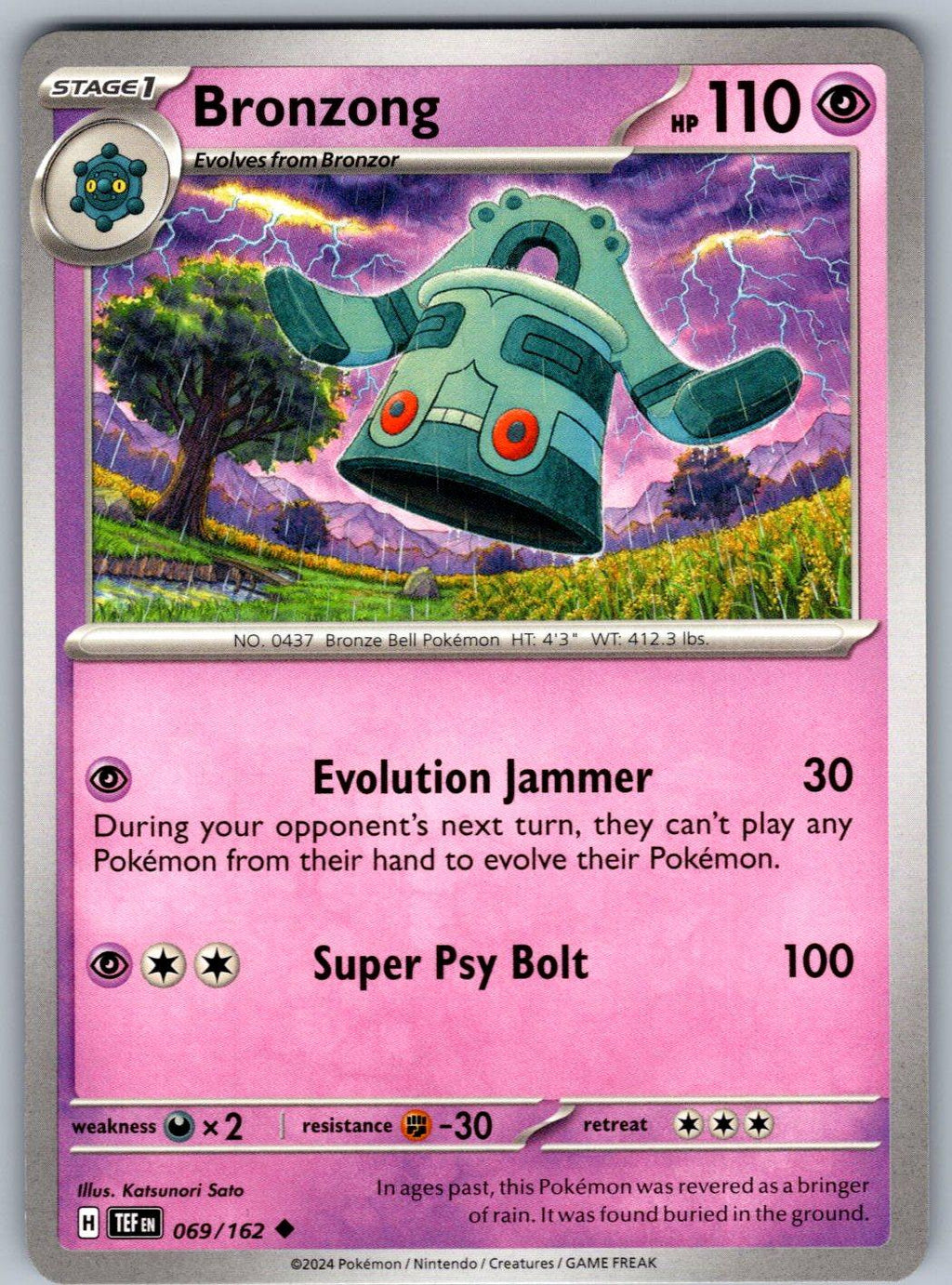Bronzong 069/162 Temporal Forces Pokemon