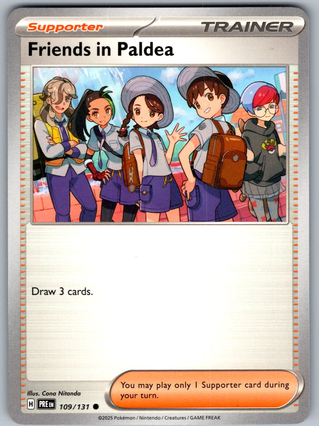 Friends in Paldea 109/131 Prismatic Evolutions Pokemon