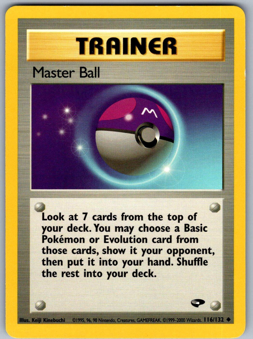 Master Ball 116/132 Gym Challenge Pokemon Unlimited