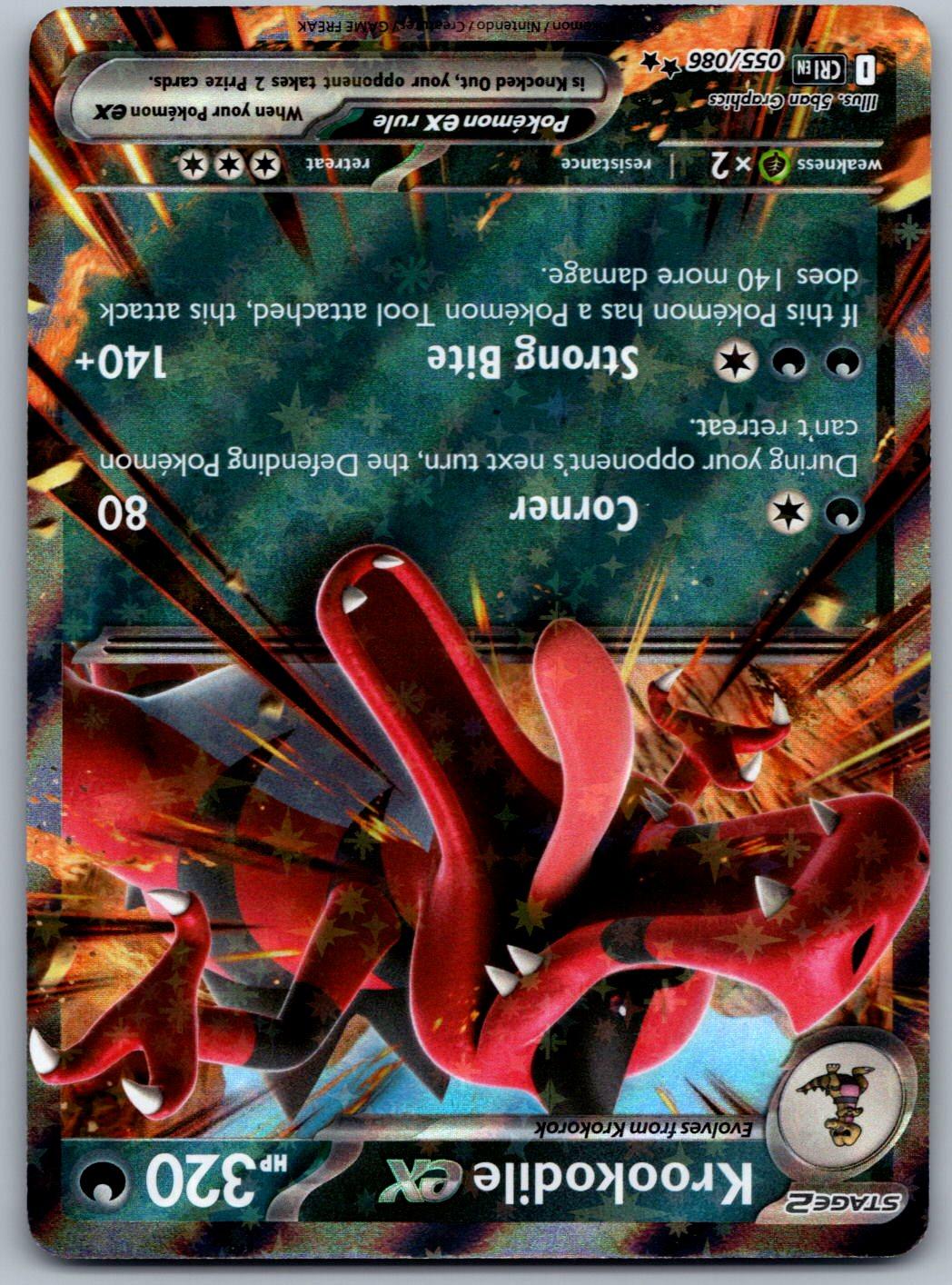 Krookodile ex 055/086 Chaos Rising Pokemon Holo