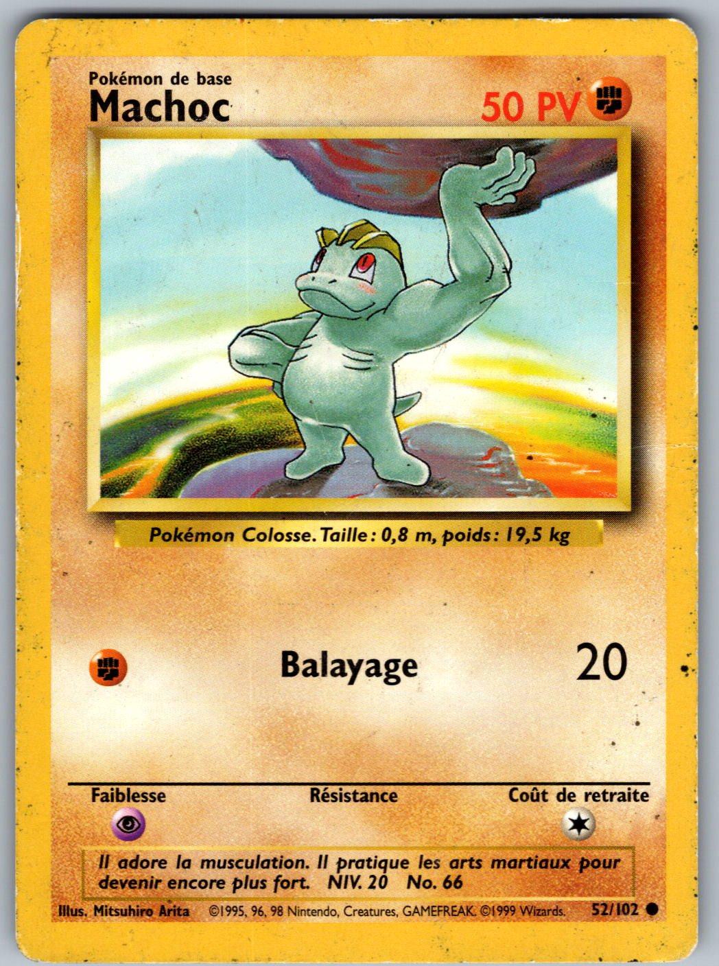 Machop 52/102 Base Set Unlimited Pokemon