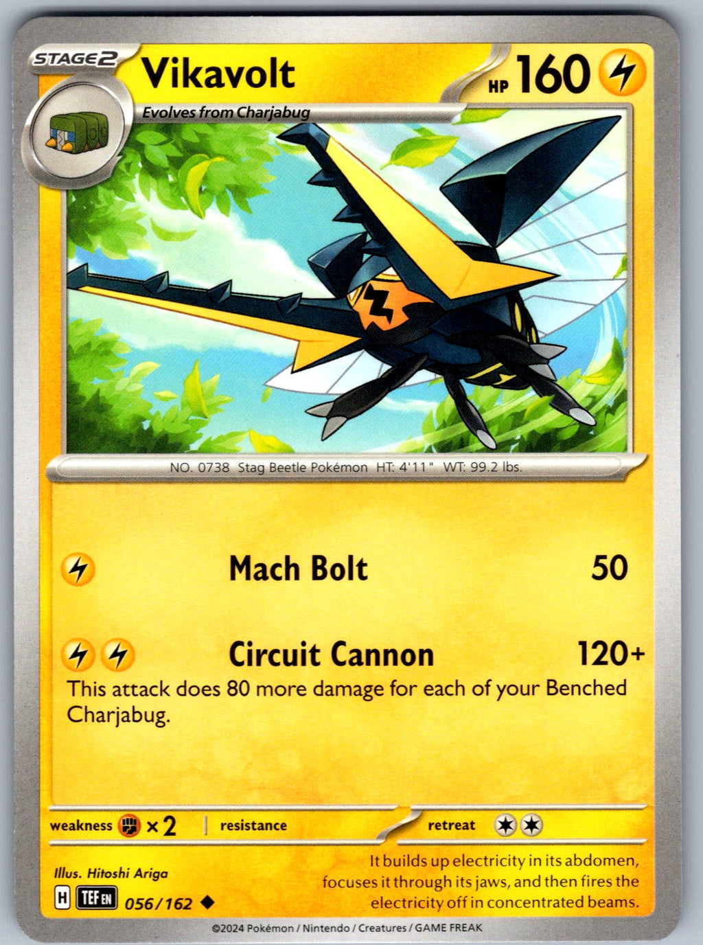 Vikavolt 056/162 Temporal Forces Pokemon
