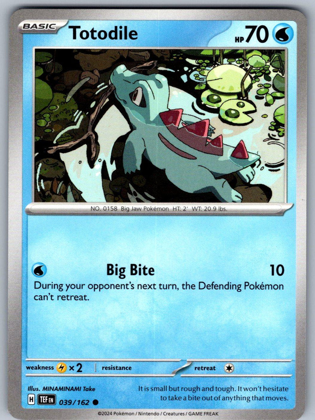 Totodile 039/162 Temporal Forces Pokemon