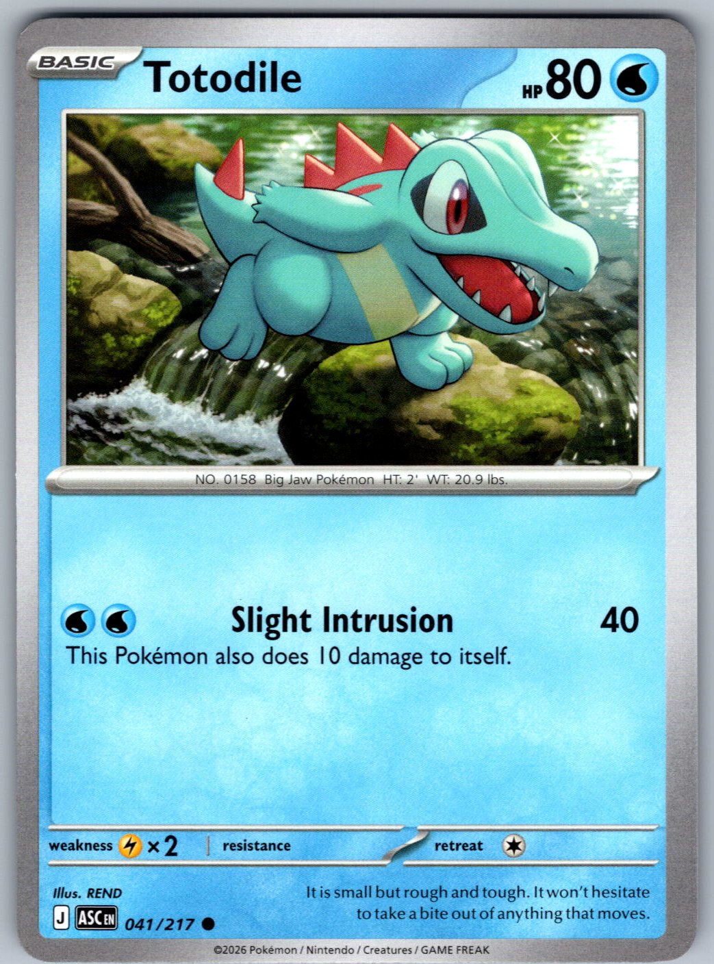Totodile 041/217 Ascended Heroes Pokemon