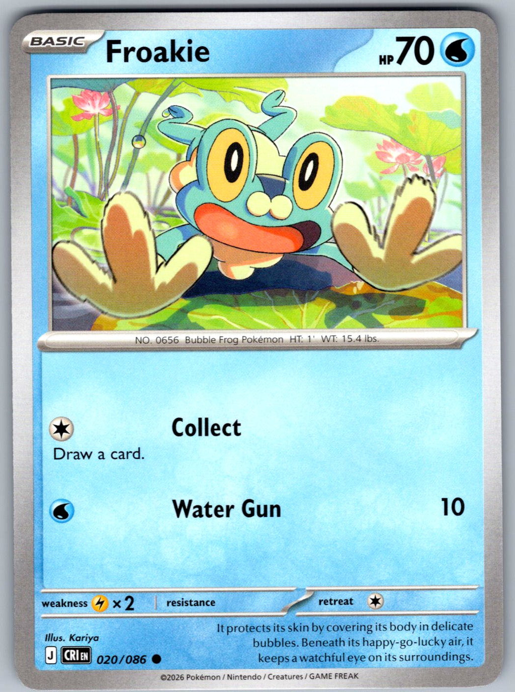 Froakie 020/086 Chaos Rising Pokemon