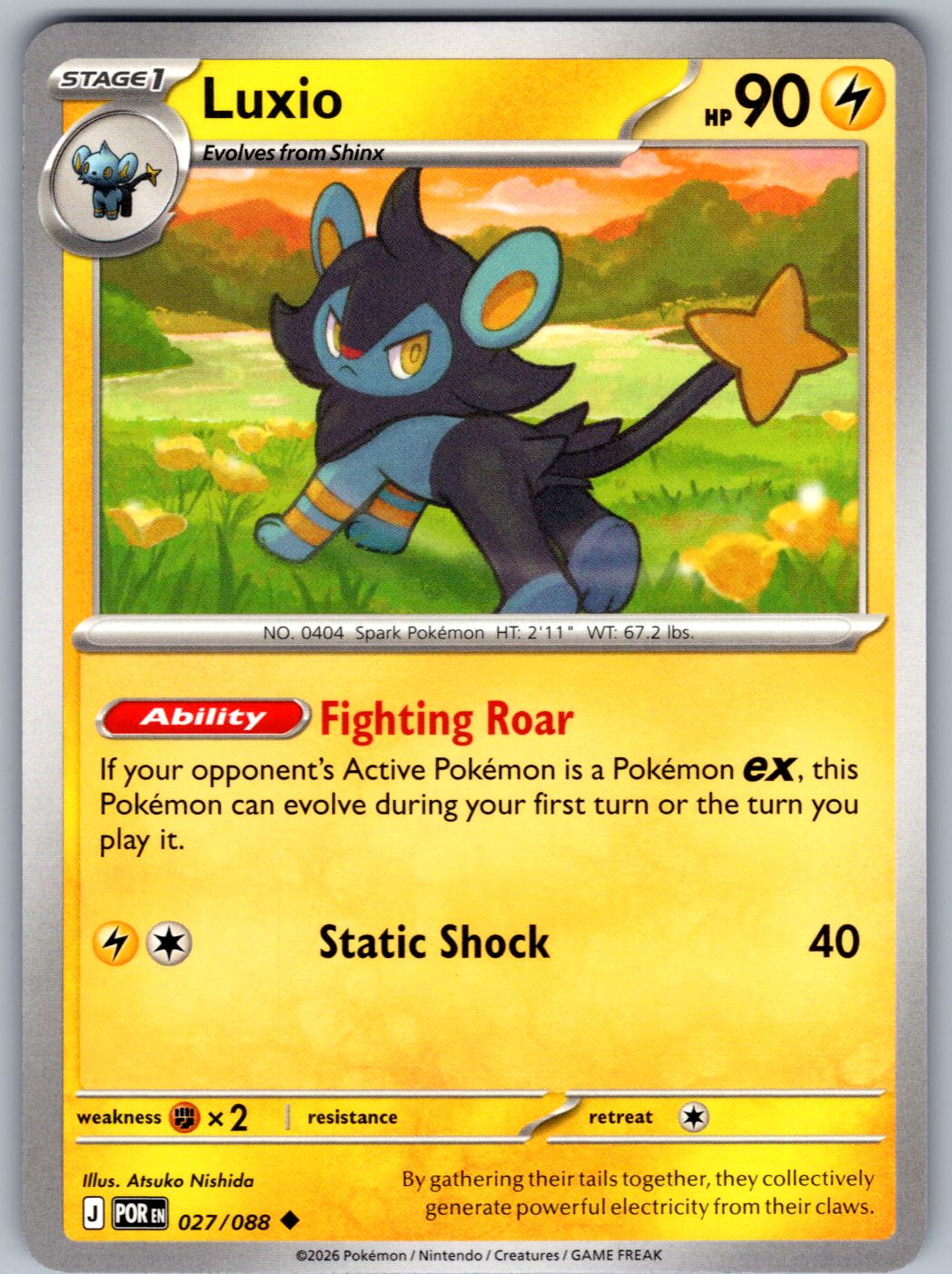 Luxio 027/088 Perfect Order Pokemon