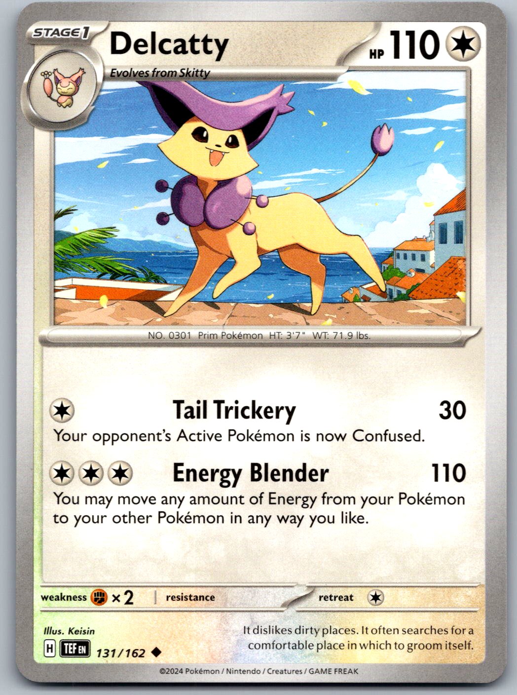 Delcatty 131/162 Temporal Forces Pokemon