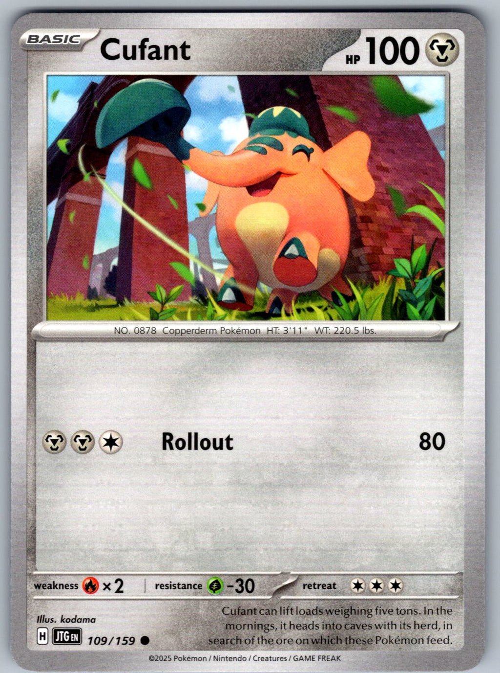 Cufant 109/159 Journey Together Pokemon