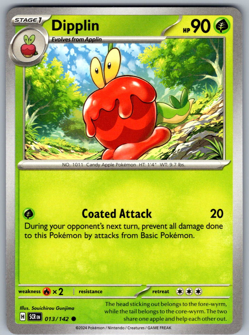 Dipplin 13/142 Stellar Crown Pokemon