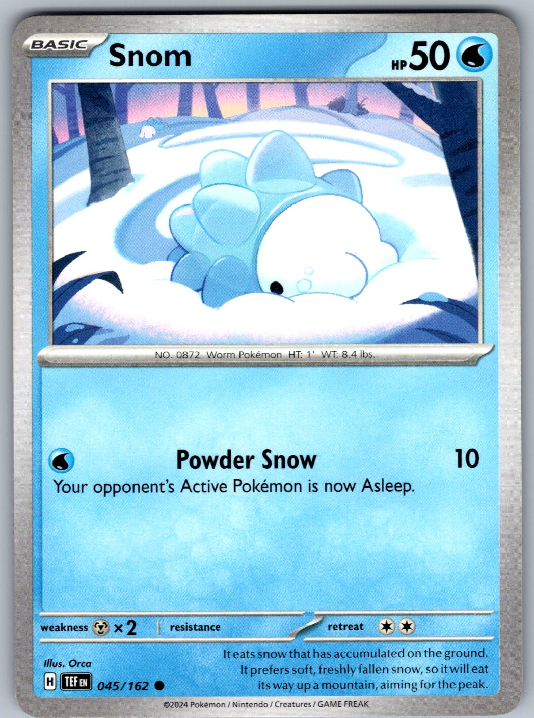 Snom 045/162 Temporal Forces Pokemon