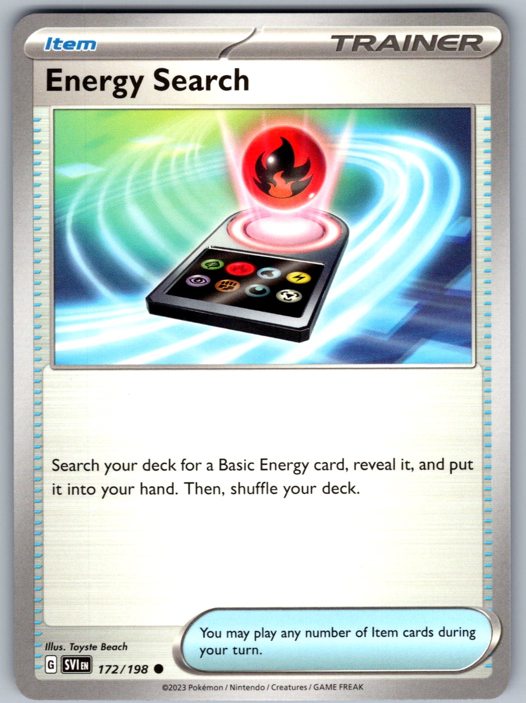 Energy Search 172/198 Scarlet & Violet Pokemon