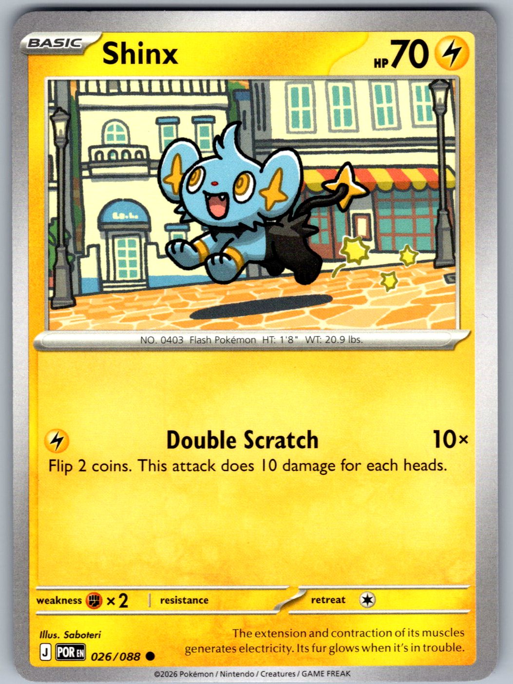 Shinx 026/088 Perfect Order Pokemon