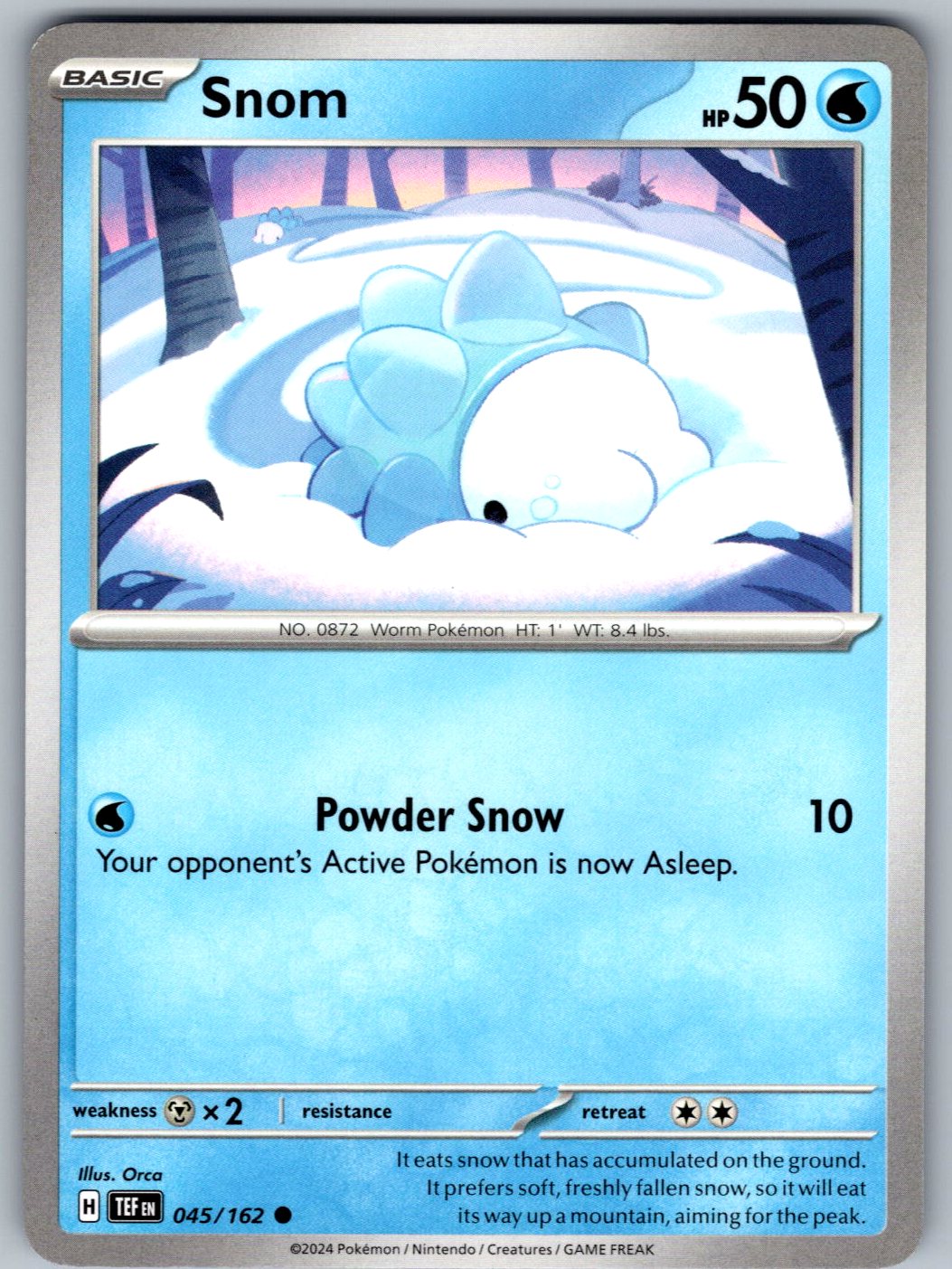 Snom 045/162 Temporal Forces Pokemon