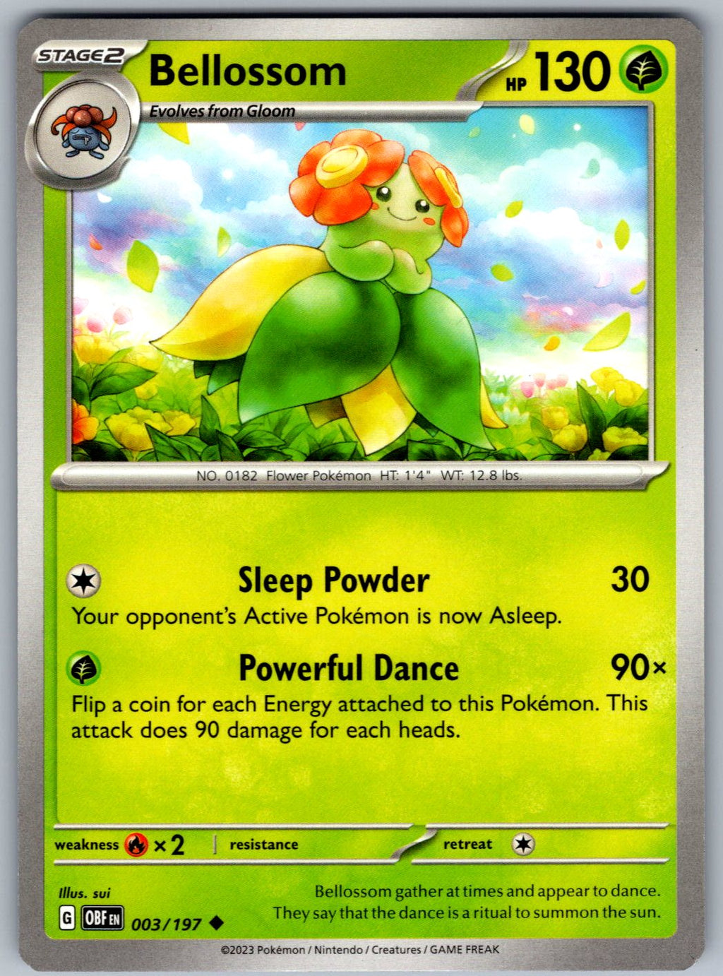 Bellossom 003/197 Obsidian Flames Pokemon