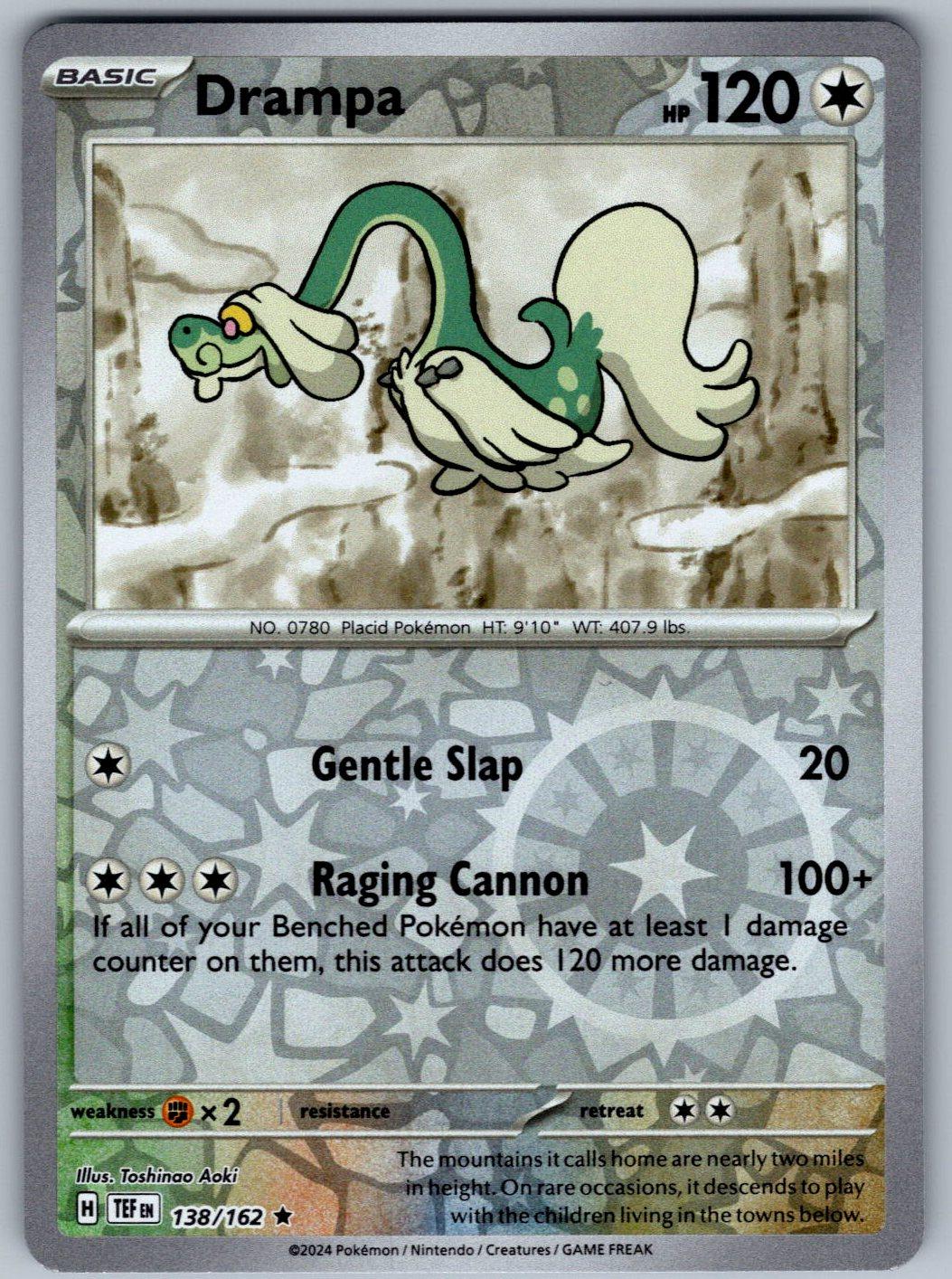 Drampa 138/162 Temporal Forces Pokemon Reverse Holo
