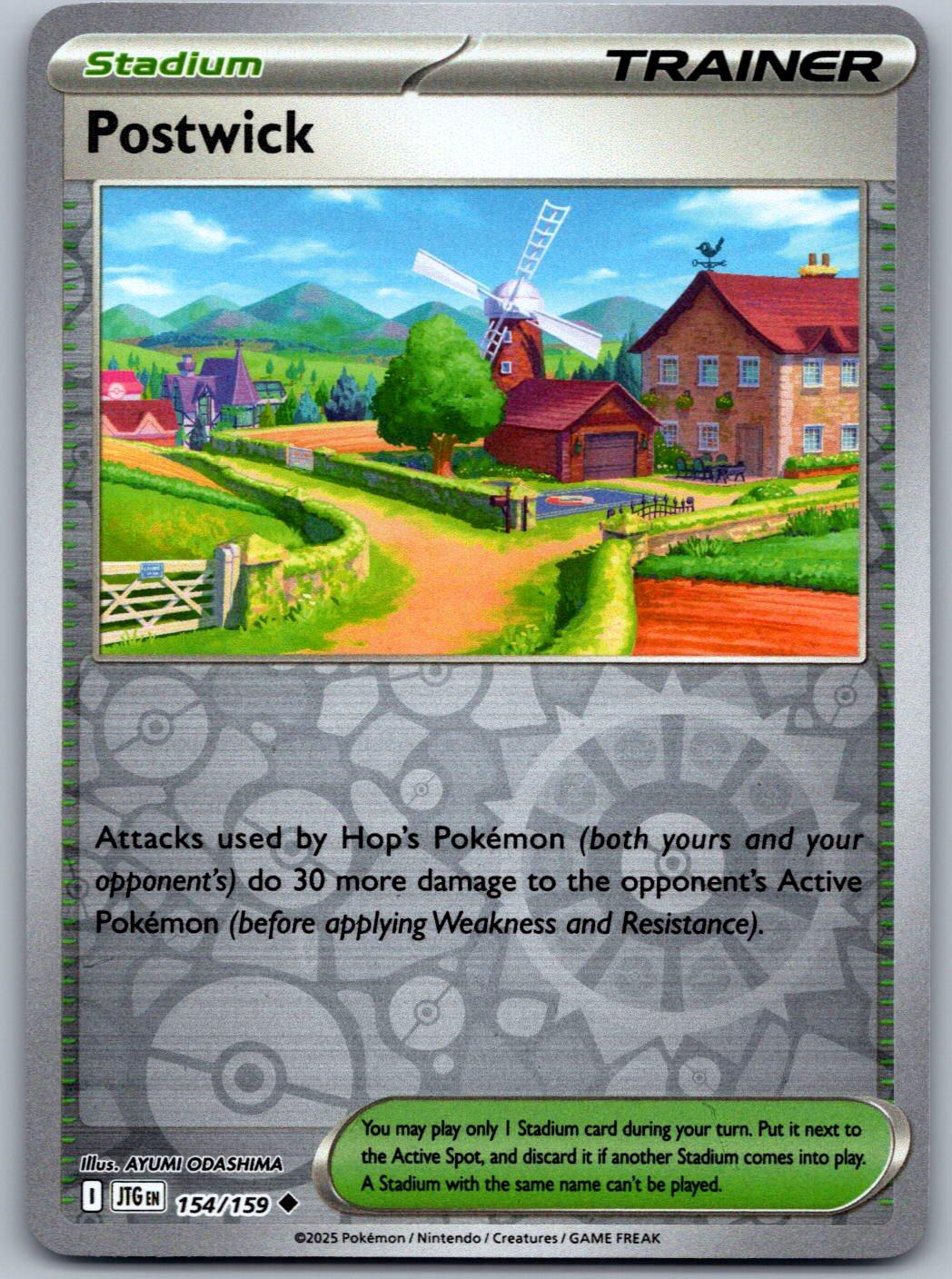 Postwick 154/159 Journey Together Pokemon Reverse Holo