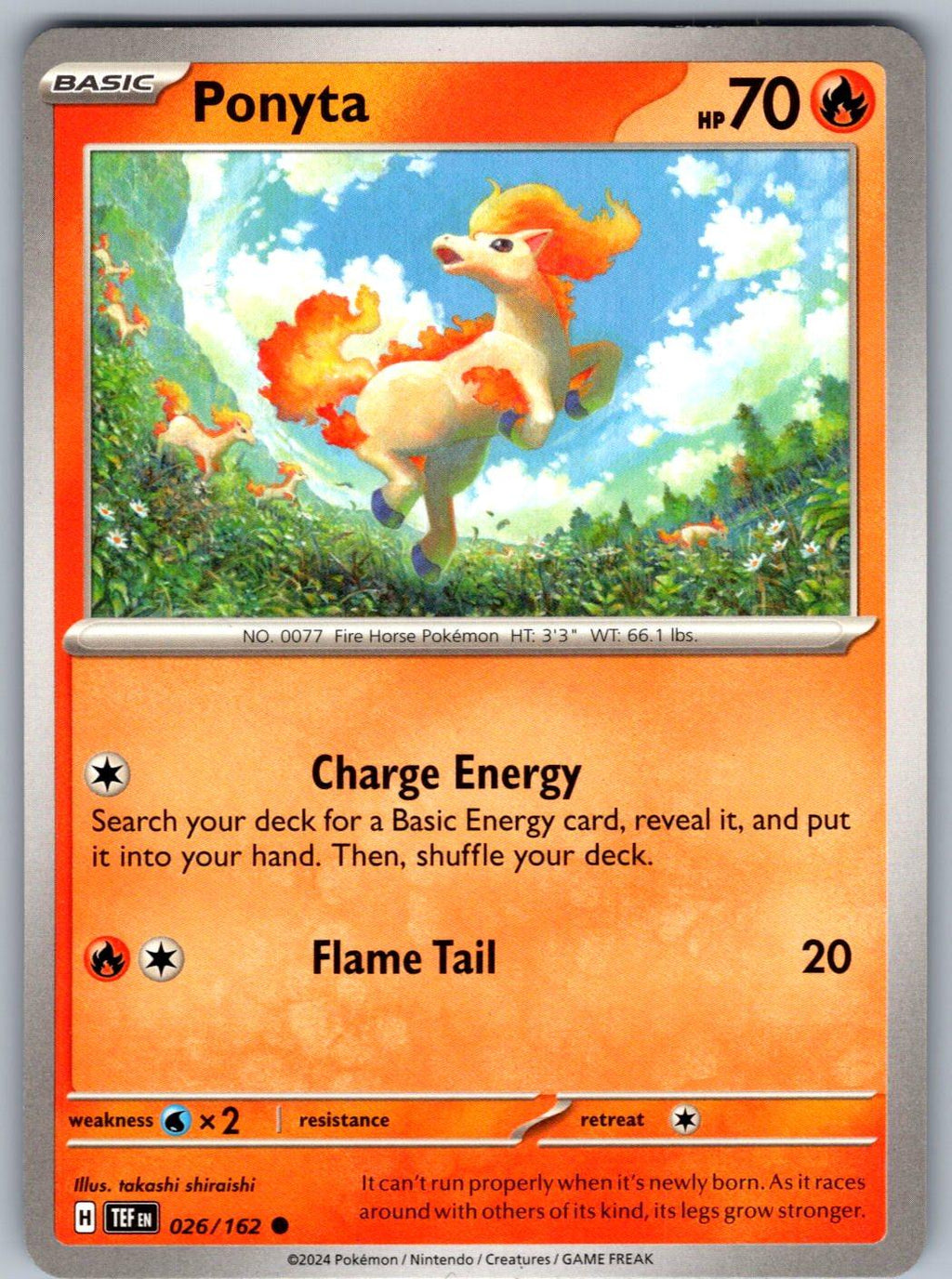 Ponyta 026/162 Temporal Forces Pokemon