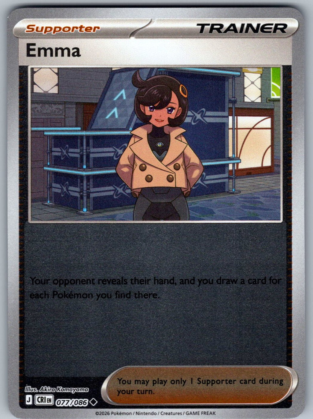 Emma 077/086 Chaos Rising Pokemon Reverse Holo