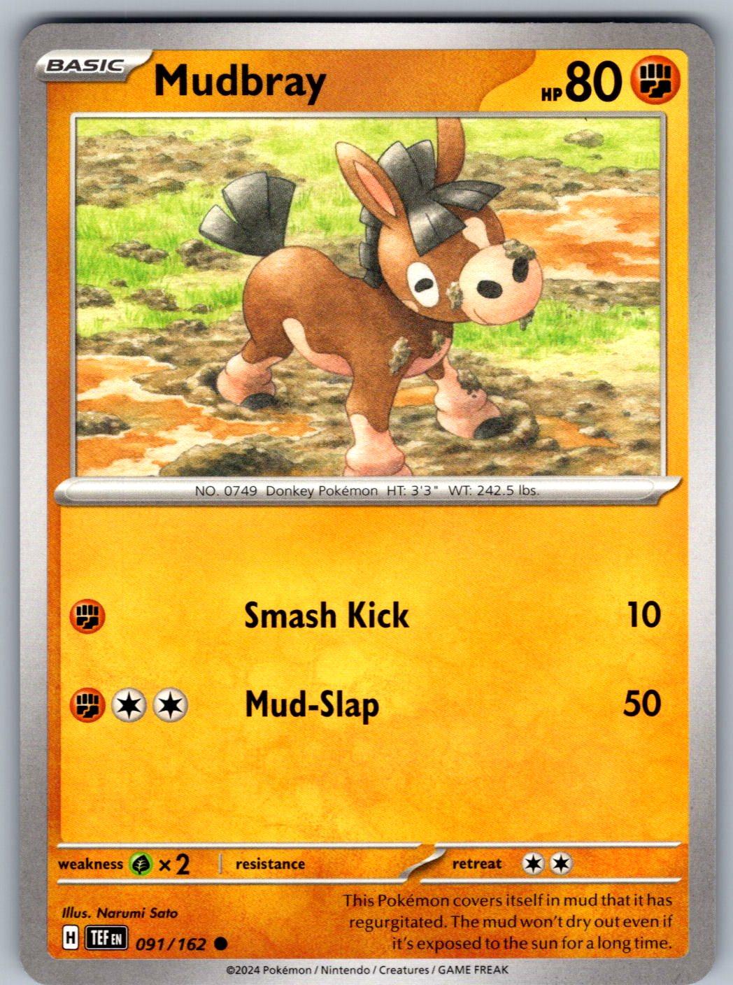 Mudbray 091/162 Temporal Forces Pokemon