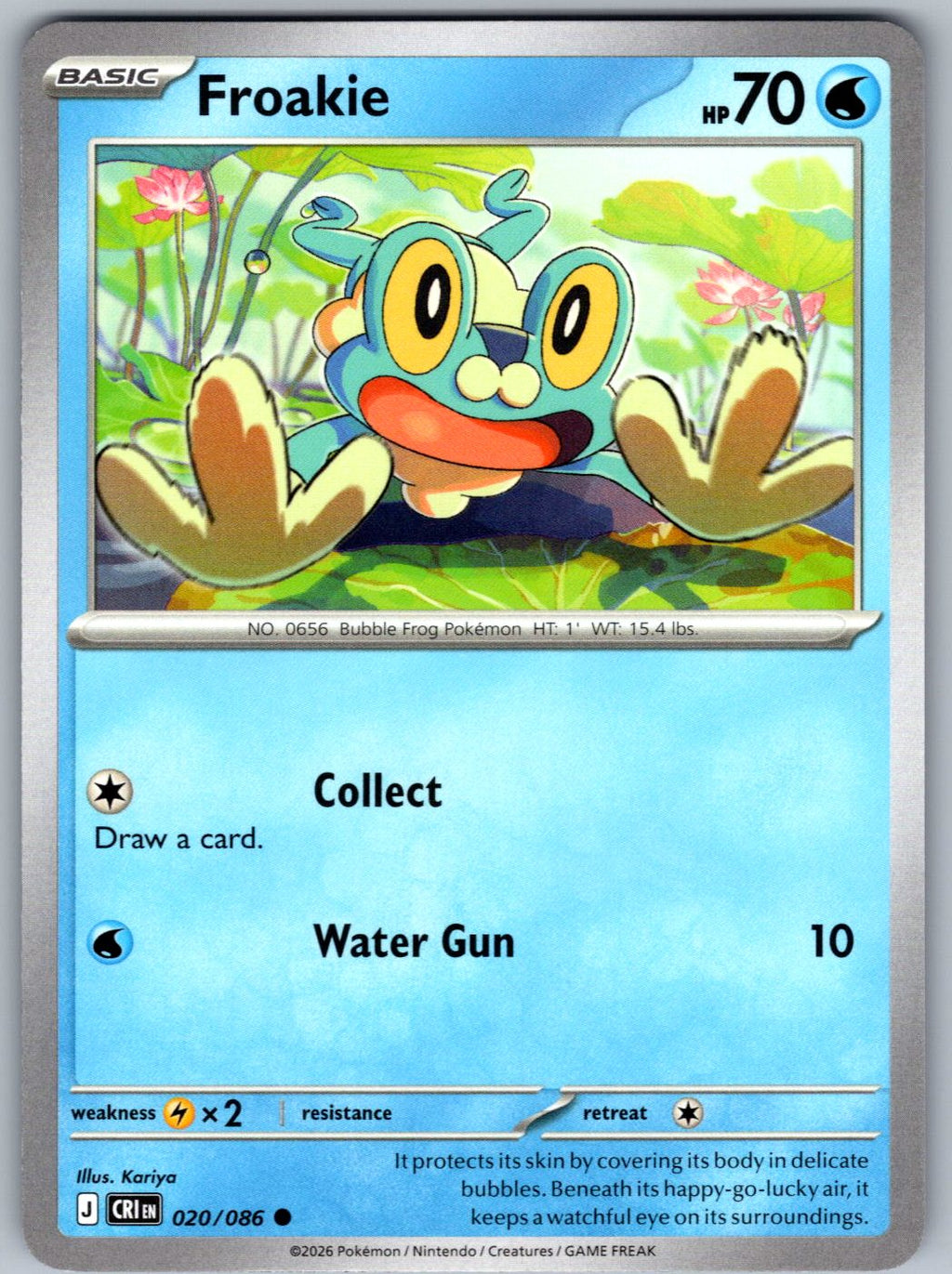 Froakie 020/086 Chaos Rising Pokemon