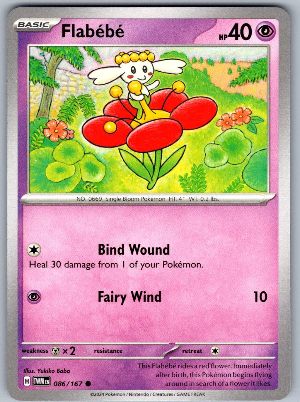 Flabebe 086/167 Twilight Masquerade Pokemon