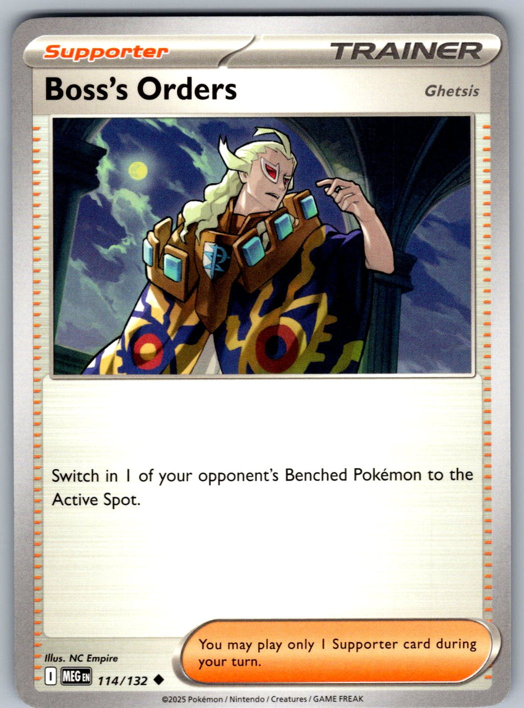 Boss's Orders 114/132 Mega Evolution Pokemon