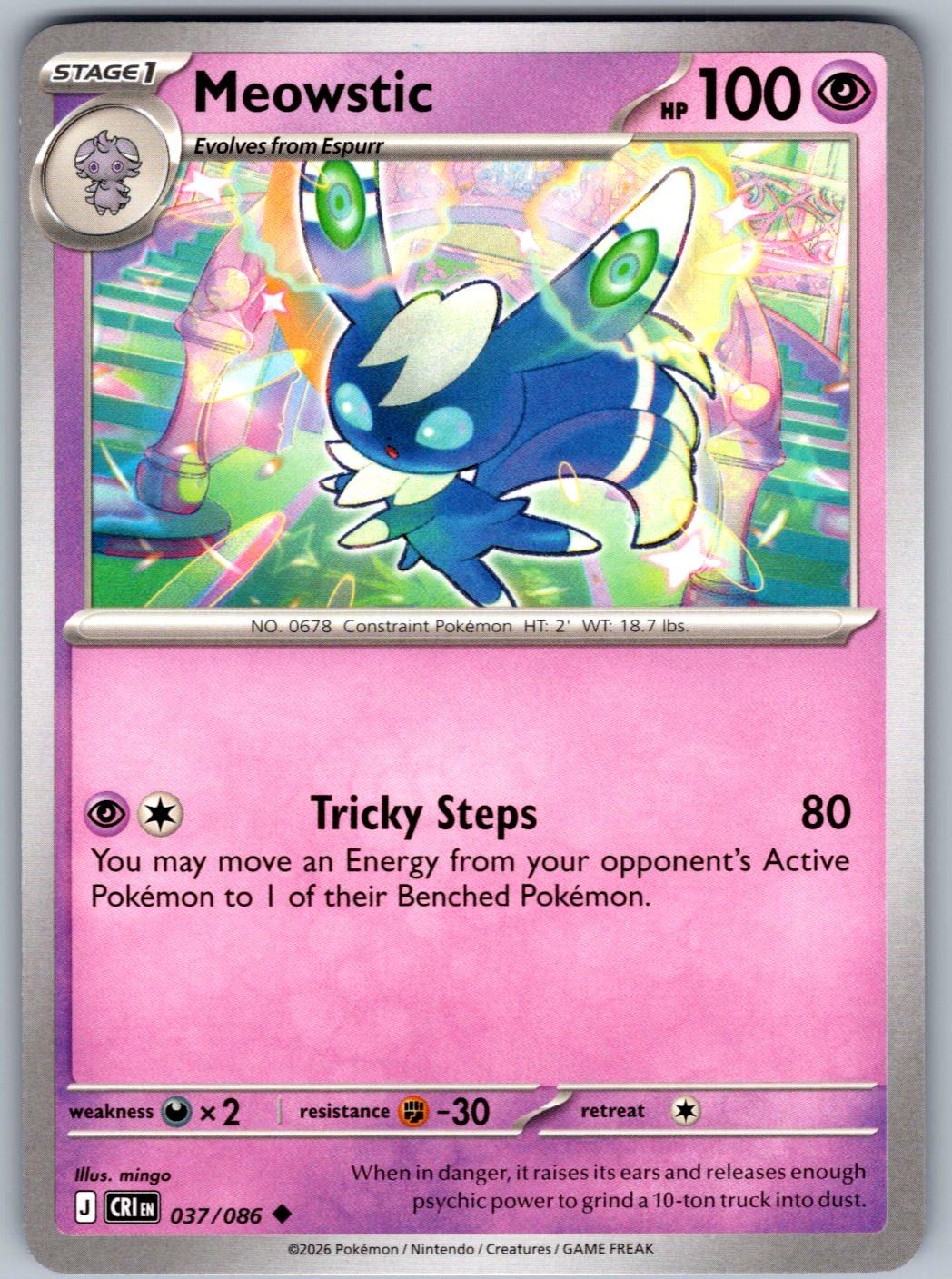 Meowstic 037/086 Chaos Rising Pokemon