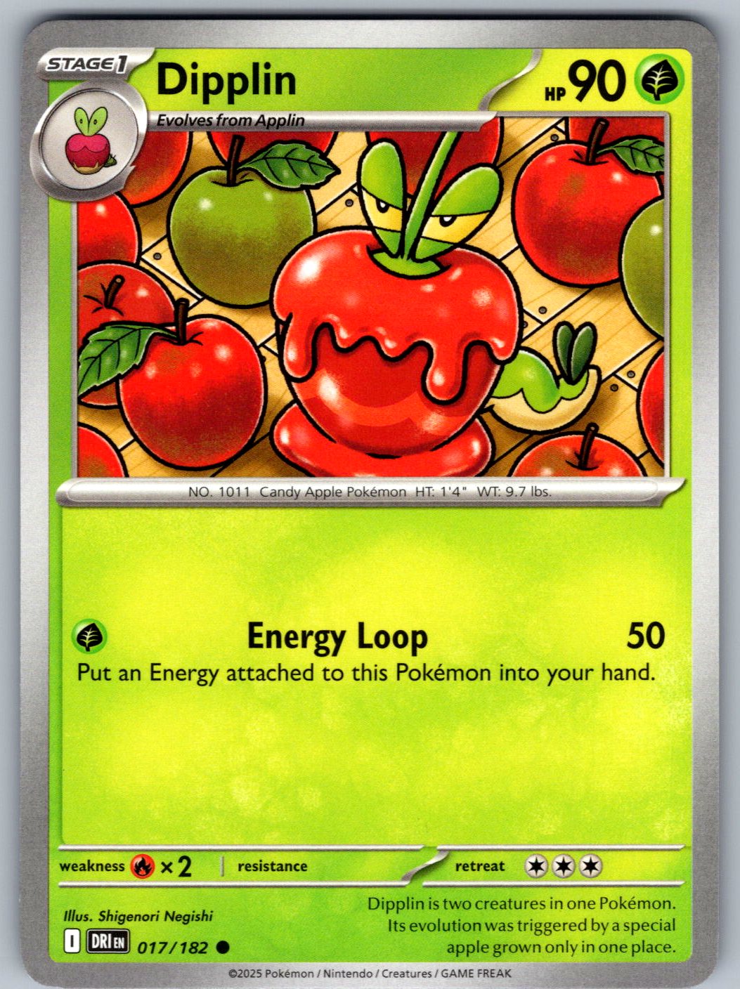 Dipplin 017/182 Destined Rivals Pokemon