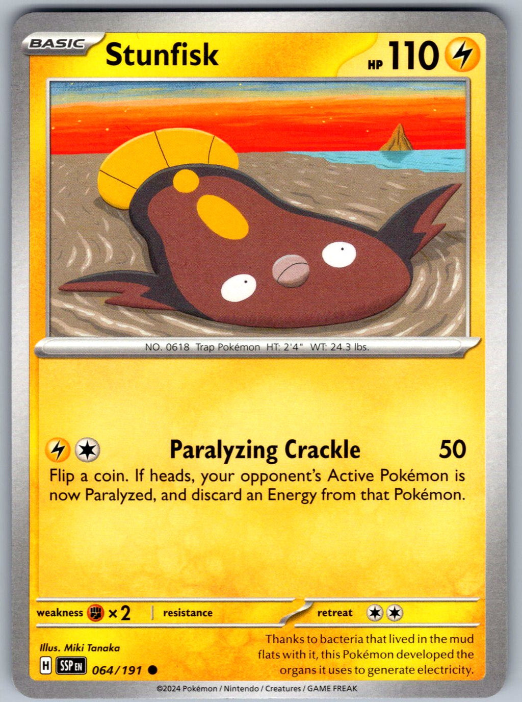 Stunfisk 064/191 Surging Sparks Pokemon