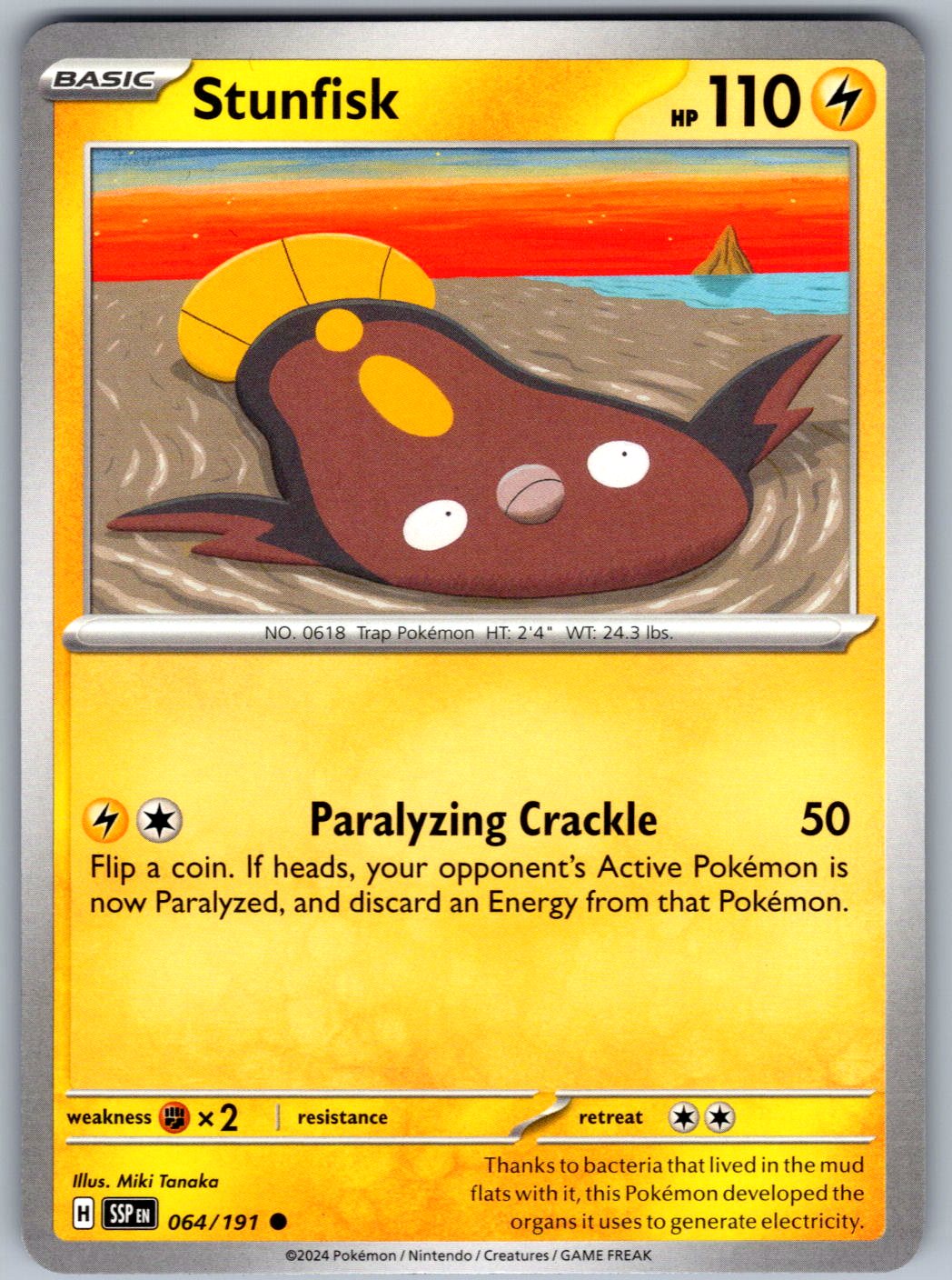 Stunfisk 064/191 Surging Sparks Pokemon