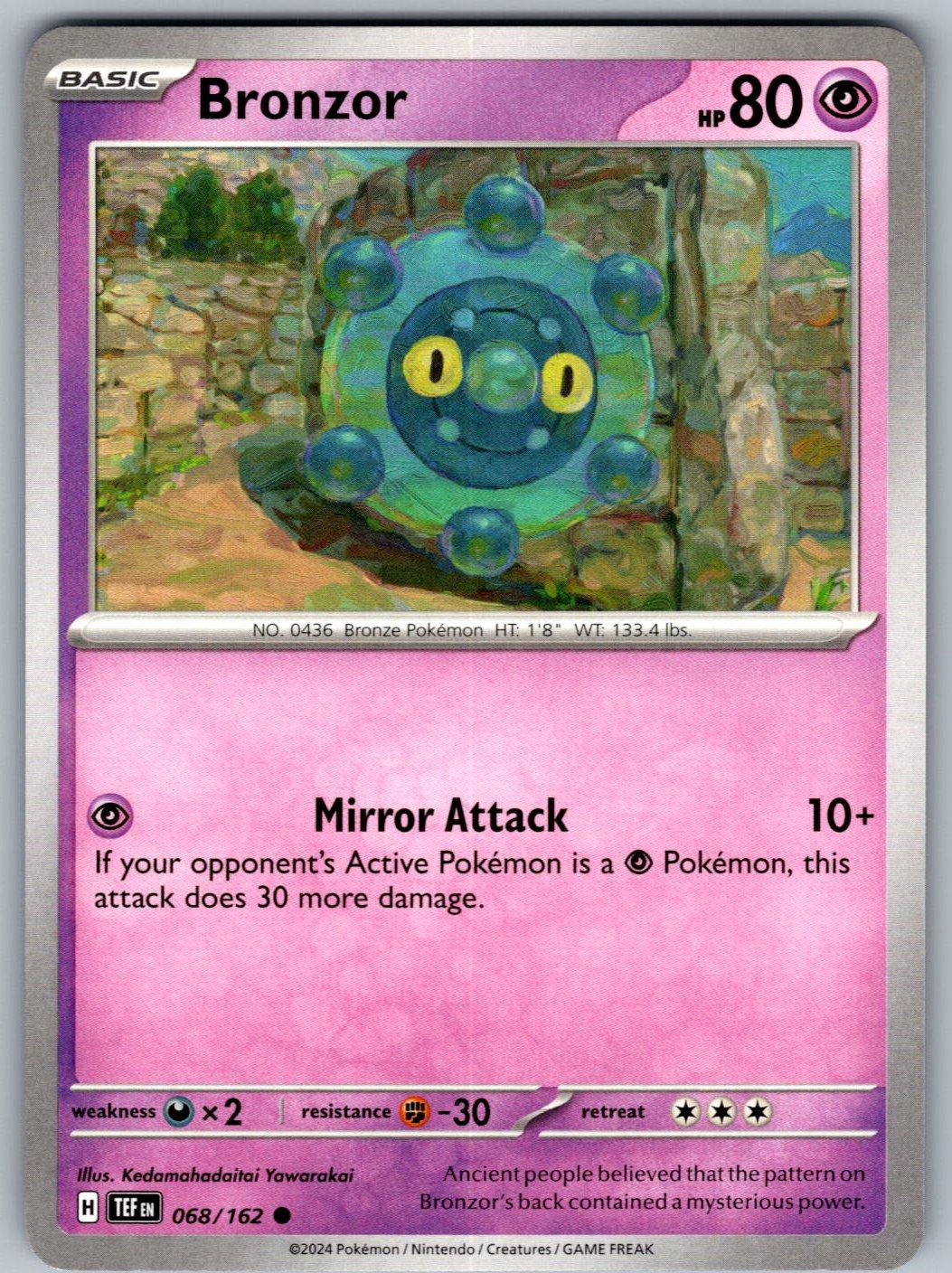 Bronzor 068/162 Temporal Forces Pokemon