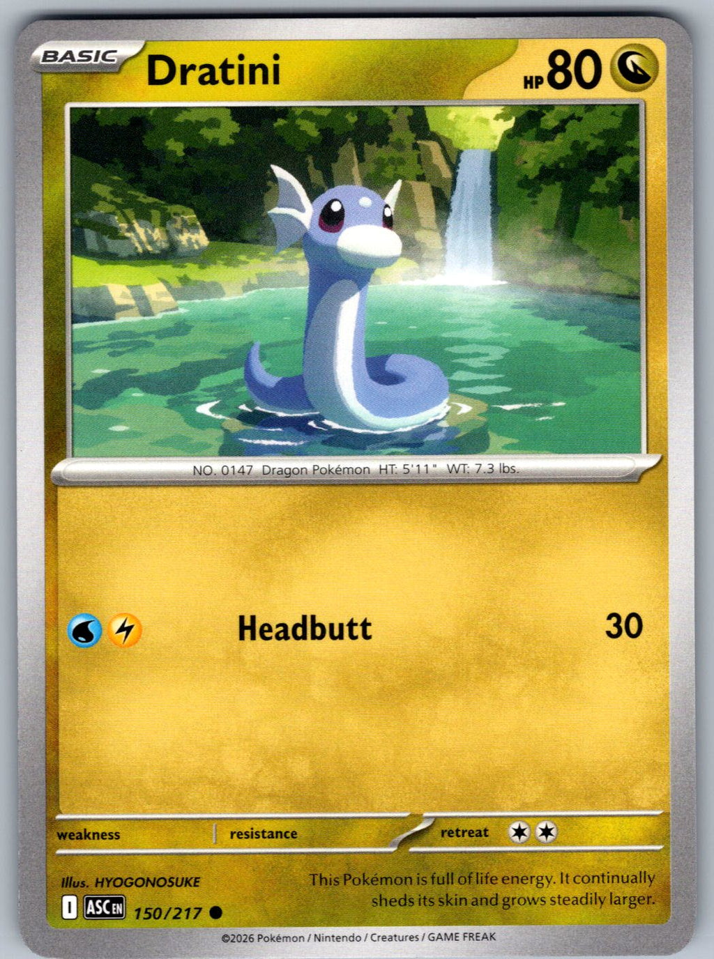 Dratini 150/217 Ascended Heroes Pokemon
