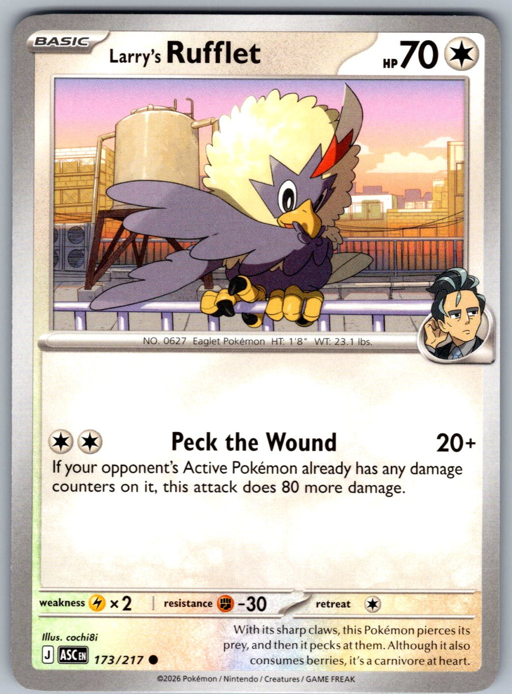 Larry's Rufflet 173/217 Ascended Heroes Pokemon
