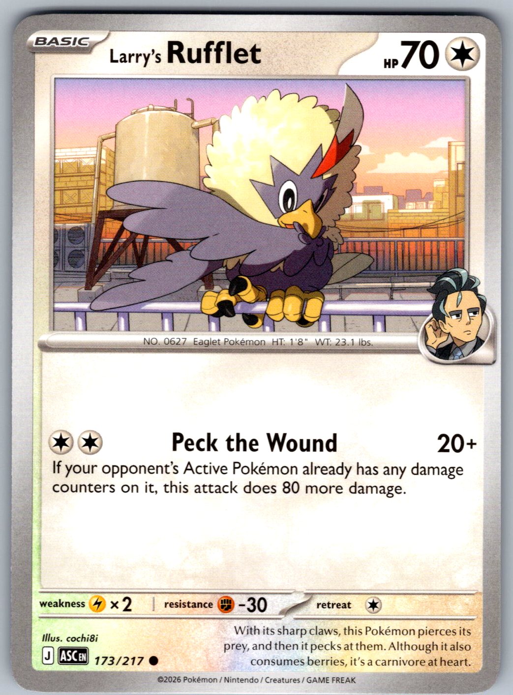 Larry's Rufflet 173/217 Ascended Heroes Pokemon