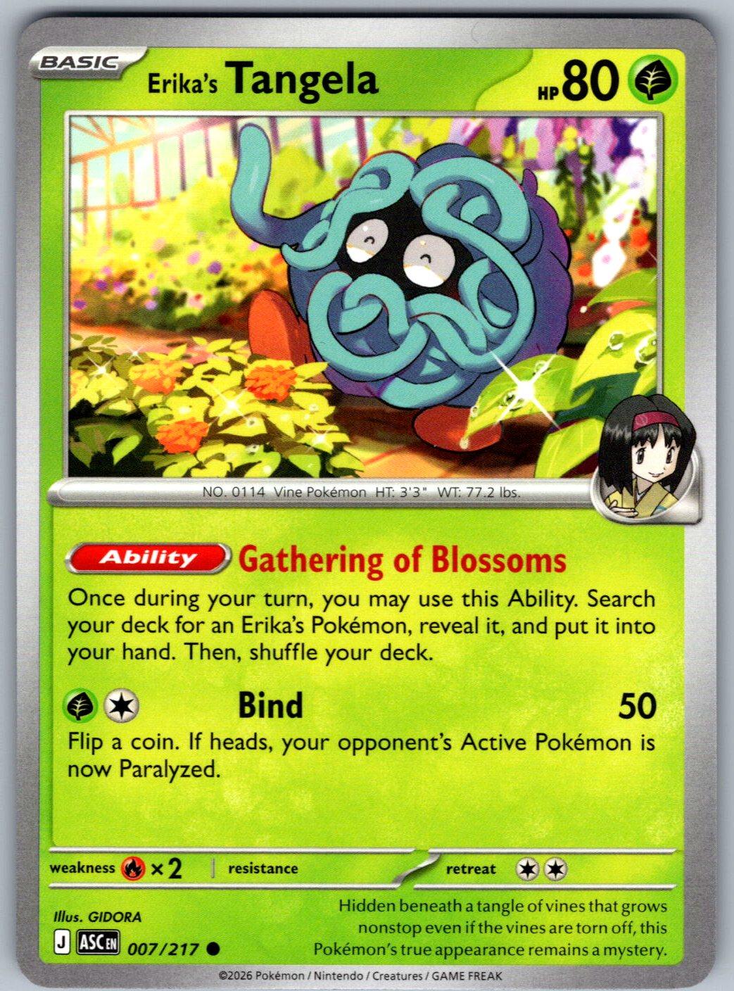 Erika's Tangela 007/217 Ascended Heroes Pokemon