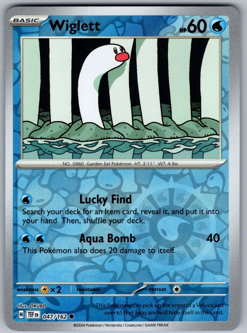 Wiglett 047/162 Temporal Forces Pokemon