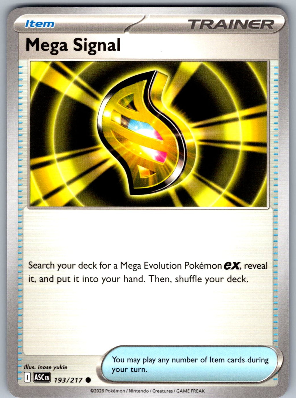 Mega Signal 193/217 Ascended Heroes Pokemon