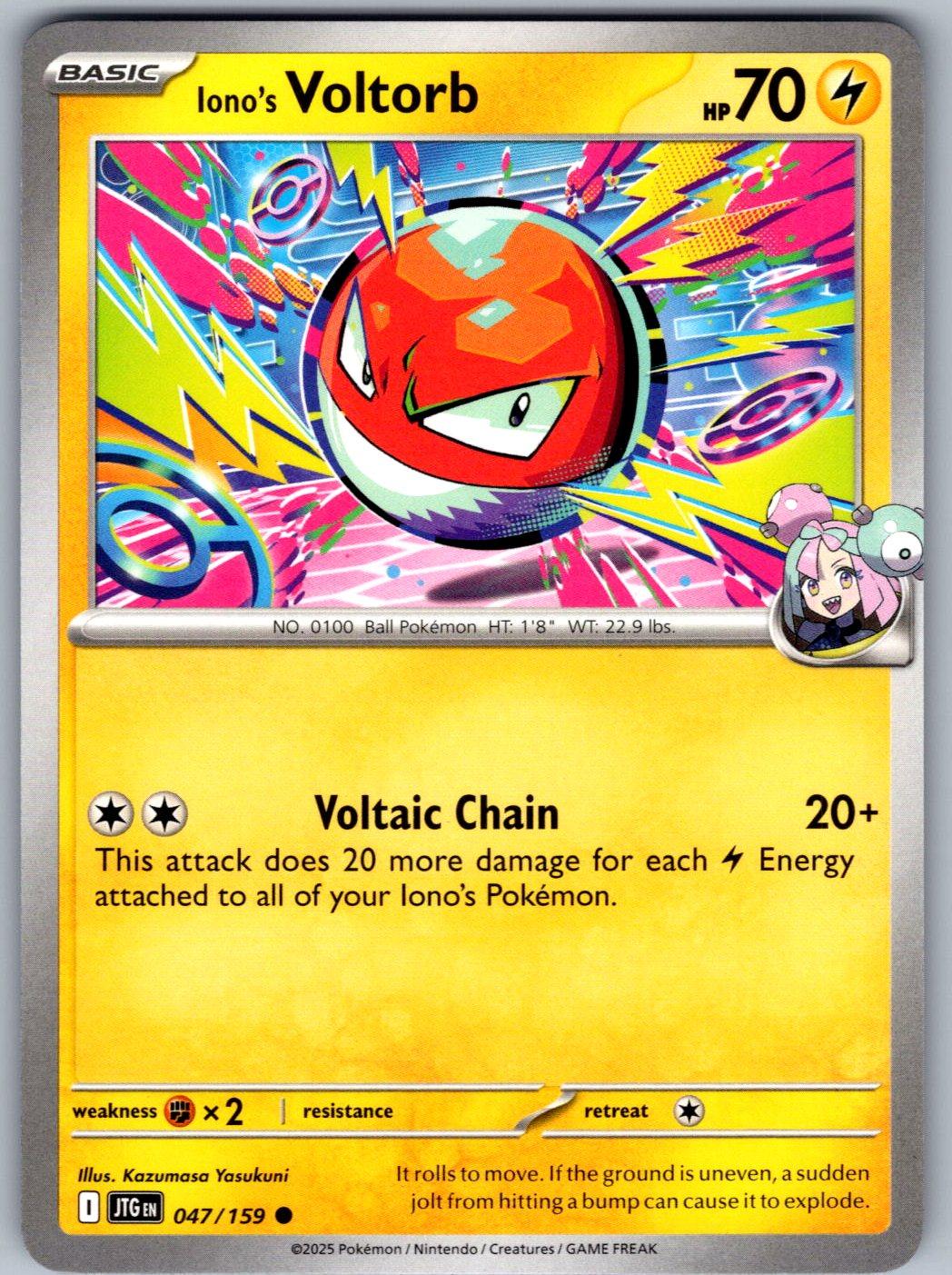 Iono's Voltorb 047/159 Journey Together Pokemon