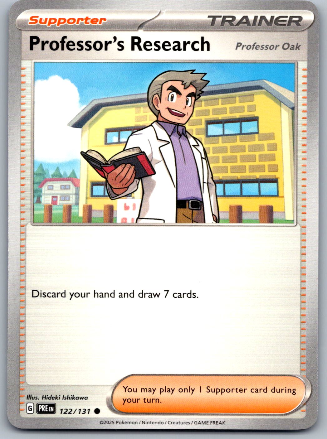 Professor's Research [Professor Oak] 122/131 Prismatic Evolutions Pokemon