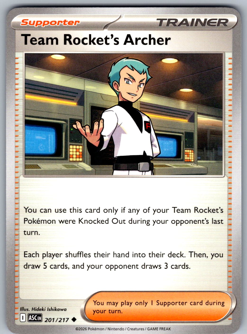 Team Rocket's Archer 201/217 Ascended Heroes Pokemon