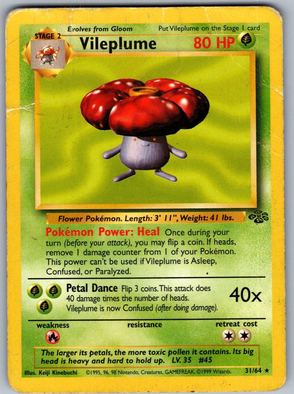 Vileplume 31/64 Jungle Pokemon Unlimited