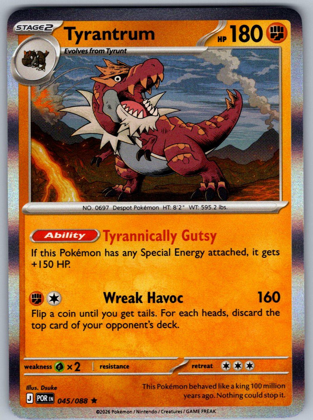 Tyrantrum 045/088 Perfect Order Pokemon Holo